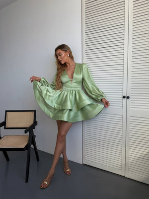 Emmanuelle Poplin Tiered Shirt Dress