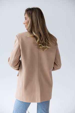 Adrienne Oversized Blazer – Beige