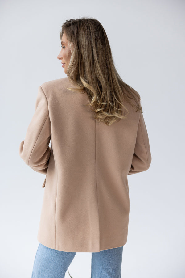 Adrienne Oversized Blazer – Beige