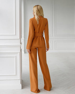 Eugénie Belted Blazer & Trouser Suit