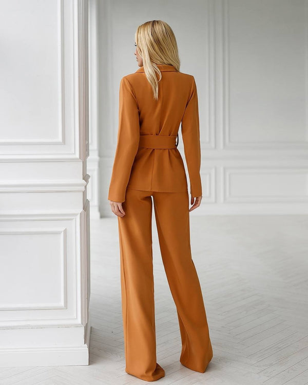Eugénie Belted Blazer & Trouser Suit