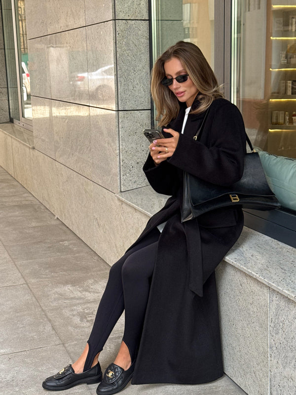 Solange Belted Longline Coat