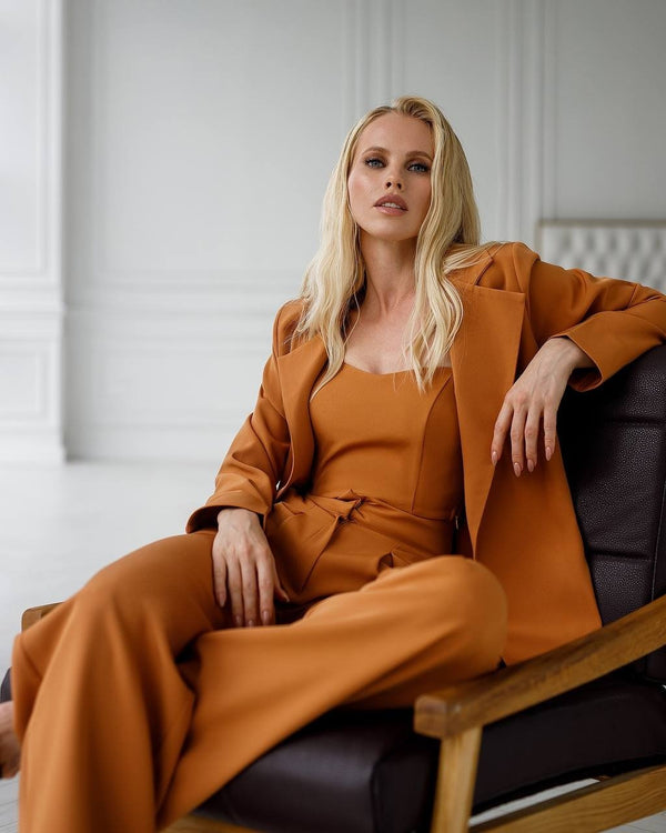 Eugénie Belted Blazer & Trouser Suit