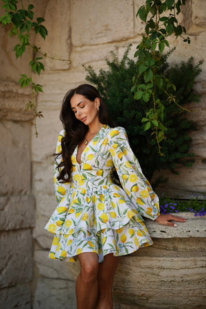 Amalia Flounce Dress